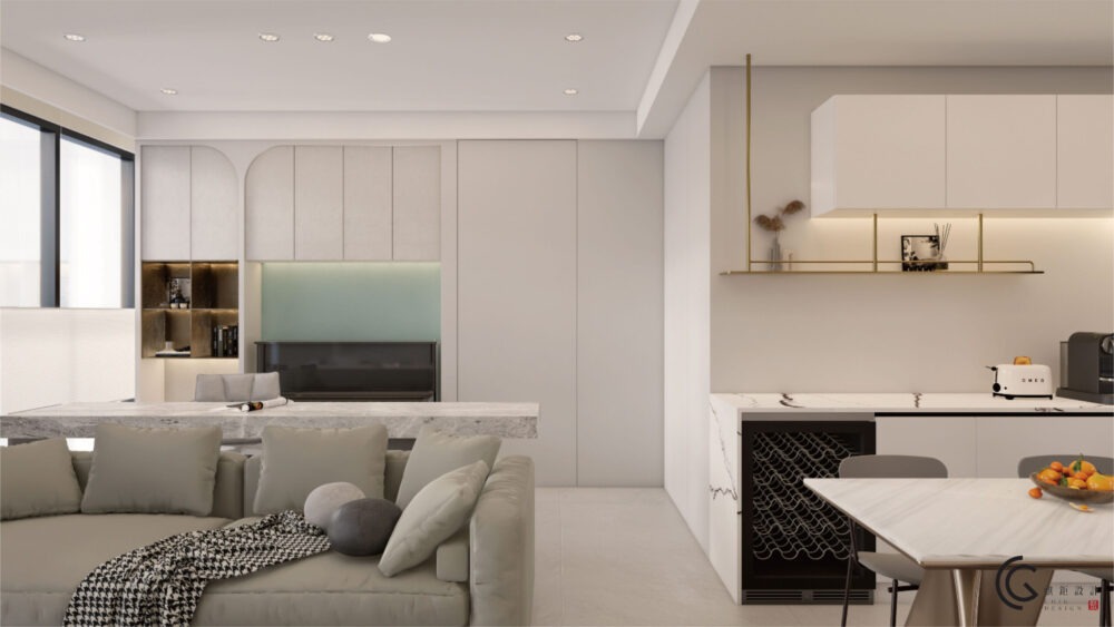 台北士林-現代日式圓弧概念親子房3D